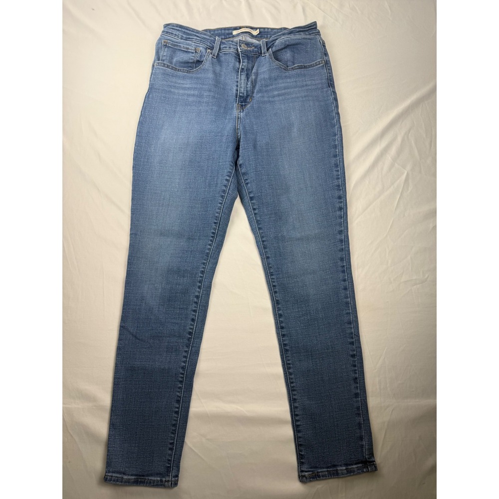 Levi's 721 High Rise Skinny‎ Jeans 30x28 Light Wash Blank Red Tab Stretch